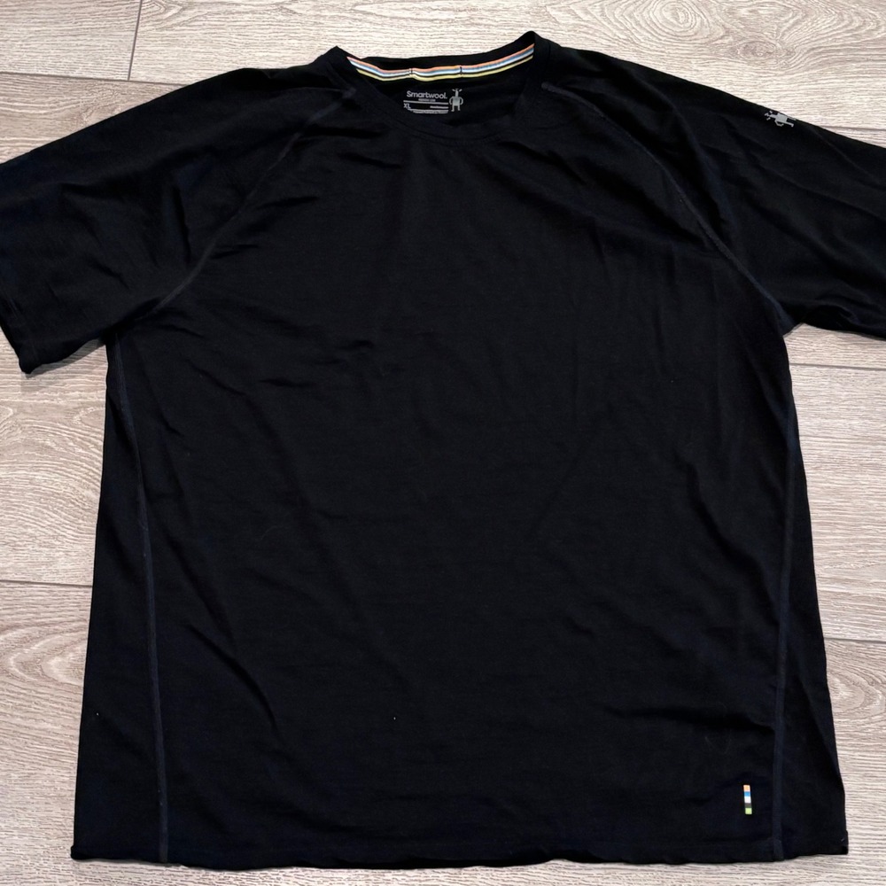 Smartwool Merino 150 Shirt Mens XL Black Base Layer Wool Blend Gorpcore Outdoors
